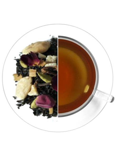 Descubre el Encanto del Té Azul Mar de Luna: Delicioso Sabor con Almendra, Clavo, Canela, Cardamomo, Naranja, Jengibre y Rosas -