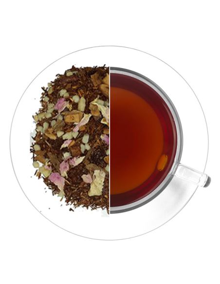 ROOIBOS DE KALDI Rooibos, manzana, rosas, almendra,naranja, canela,...