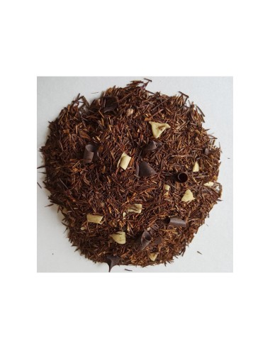 ROOIBOS TIRAMISÚ Rooibos, virutas de chocolate negro y blanco, gall...