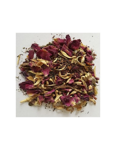 Rooibos Relajante: Infusión Calmante con Melisa, Rosas, Azahar y Regaliz