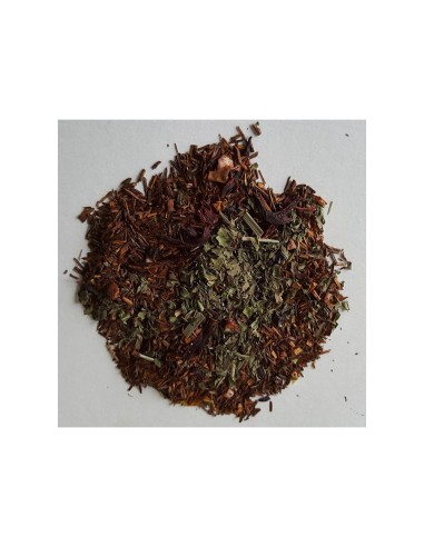 ROOIBOS MENTA CHOCOLATE Rooibos, hojas de menta, chips de chocolate...