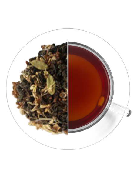 TÉ OOLONG CHAI Té oolong,canela, Jengibre, Pimienta, Clavo.