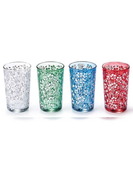 VASOS ZULEIKA Vaso de té Suleika, surtido de 4 motivos en caja rega...