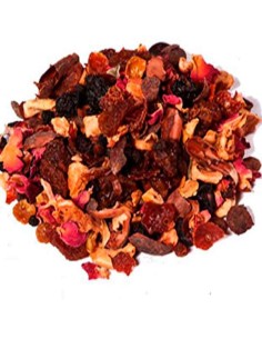 Descubre la deliciosa infusión de frutas cesta de invierno con manzana, hibisco, mango y más 2