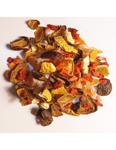 INFUSIÓN CASCARAS DE CAFÉ NARANJA MANGO FRESA PAPAYA