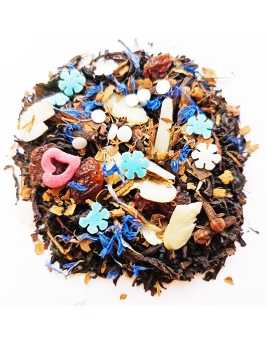 Té Negro Navideño con Pasas, Almendras y Especias.
