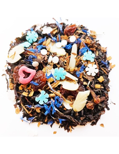 Té Negro Navideño con Pasas, Almendras y Especias.