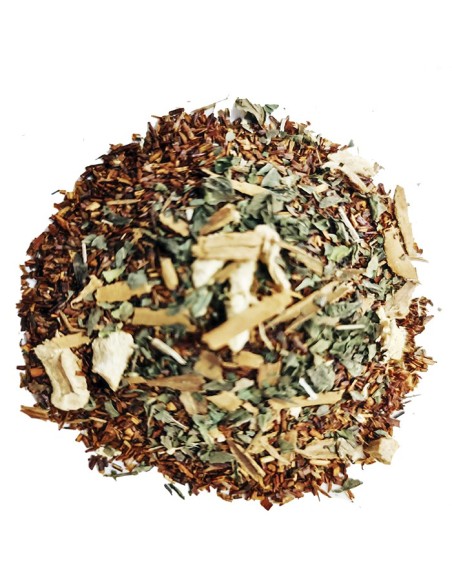 Rooibos Sahara con Hierba Buena, Canela y Jengibre: Infusión Reconfort.