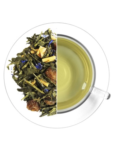 Té verde con sabor a caramelo y pasas - ¡Disfruta de un delicioso y saludable té verde!