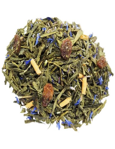 Té verde con sabor a caramelo y pasas - ¡Disfruta de un delicioso y saludable té verde!