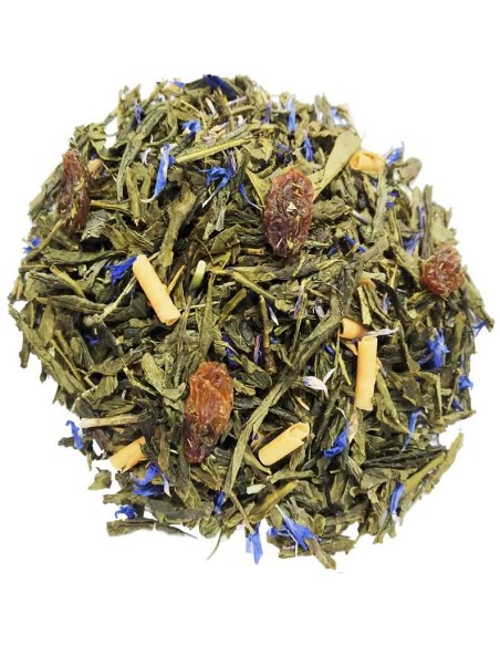 Té verde con sabor a caramelo y pasas - ¡Disfruta de un delicioso y saludable té verde!