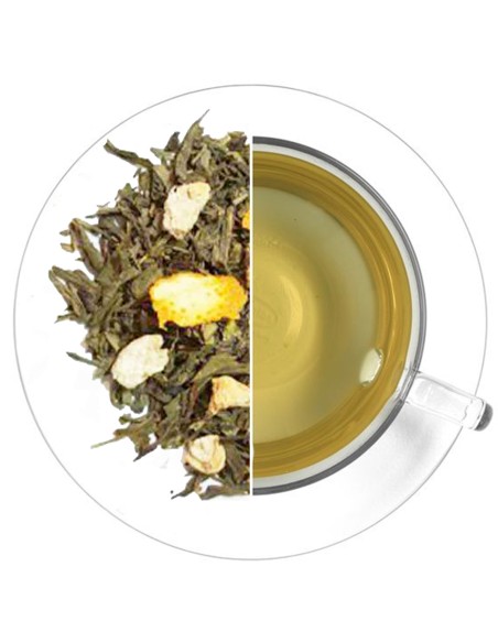 Compra y experimenta la deliciosa fusión del té verde jengibre y naranja: Una bebida saludable para energizar tu día