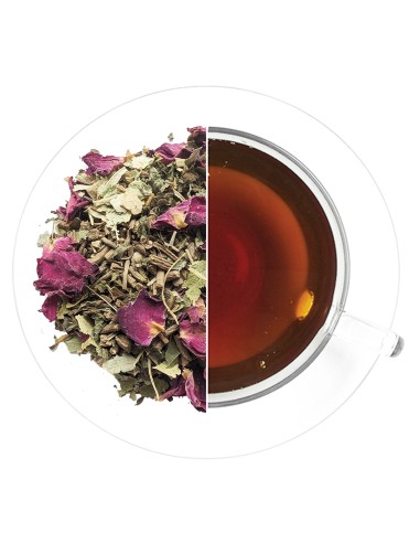 Infusión relajante: rétalos de rosas, melisa y más para el bienestar.