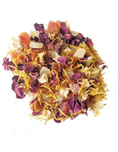 Infusión con Toques Florales: Manzana, Piña, Papaya, Melocotón, Rosas, Cártamo y Caléndula para una Experiencia Deliciosa 2