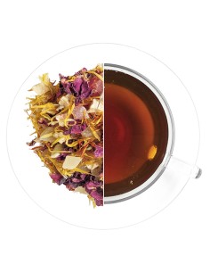 Infusión con Toques Florales: Manzana, Piña, Papaya, Melocotón, Rosas, Cártamo y Caléndula para una Experiencia Deliciosa