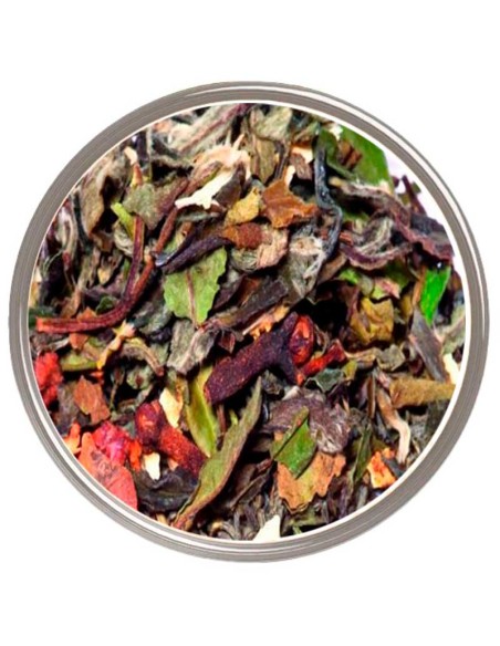 Té blanco Atardecer del Alhambra: Una mezcla única de té blanco y té verde con sabores afrutados y especiados.