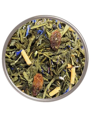 Té verde con sabor a caramelo y pasas - ¡Disfruta de un delicioso y saludable té verde!