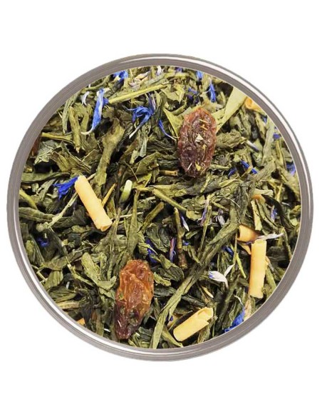 Té verde con sabor a caramelo y pasas - ¡Disfruta de un delicioso y saludable té verde!
