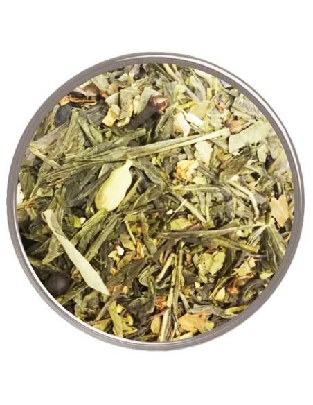 Descubre el delicioso y saludable té Verde Yogui- Una mezcla de té verde, canela, jengibre, cardamomo y más
