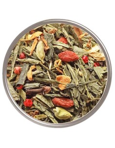 Descubre el delicioso sabor especiado de nuestro té verde con naranja y especias 2