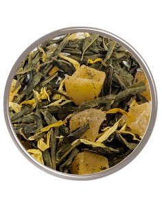 Descubre el exótico sabor del té verde de mango y disfruta de una experiencia única de té y frutas. 2