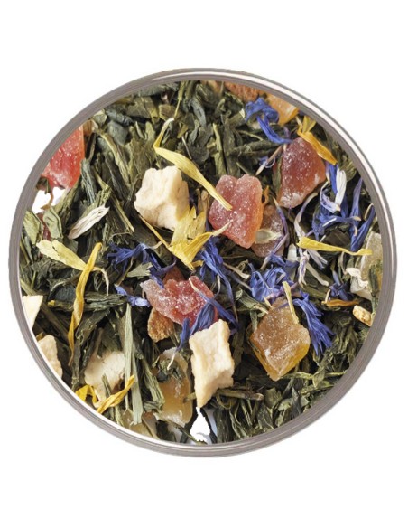 Refresca tu paladar y mejora tu salud con el té verde desteinado con frutas ácidas.