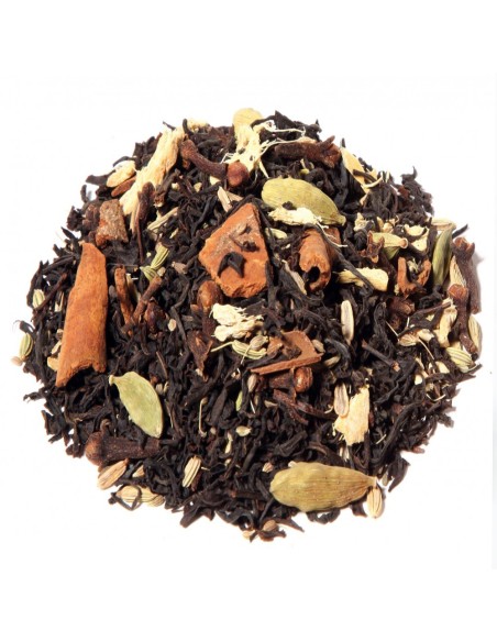 TÉ NEGRO CHAI Té negro, pimienta, canela, cardamomo, jengibre, clav...
